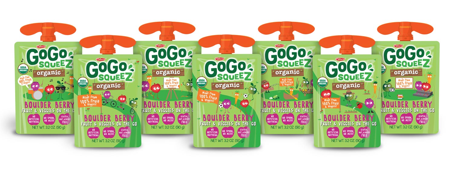 GoGo squeeZ Organic Fruit & VeggieZ Flavor Pouches