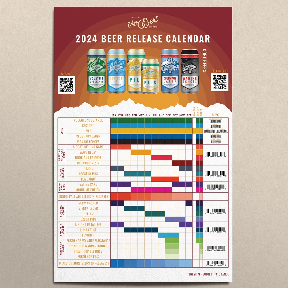 Von Ebert Beer Release Calendar