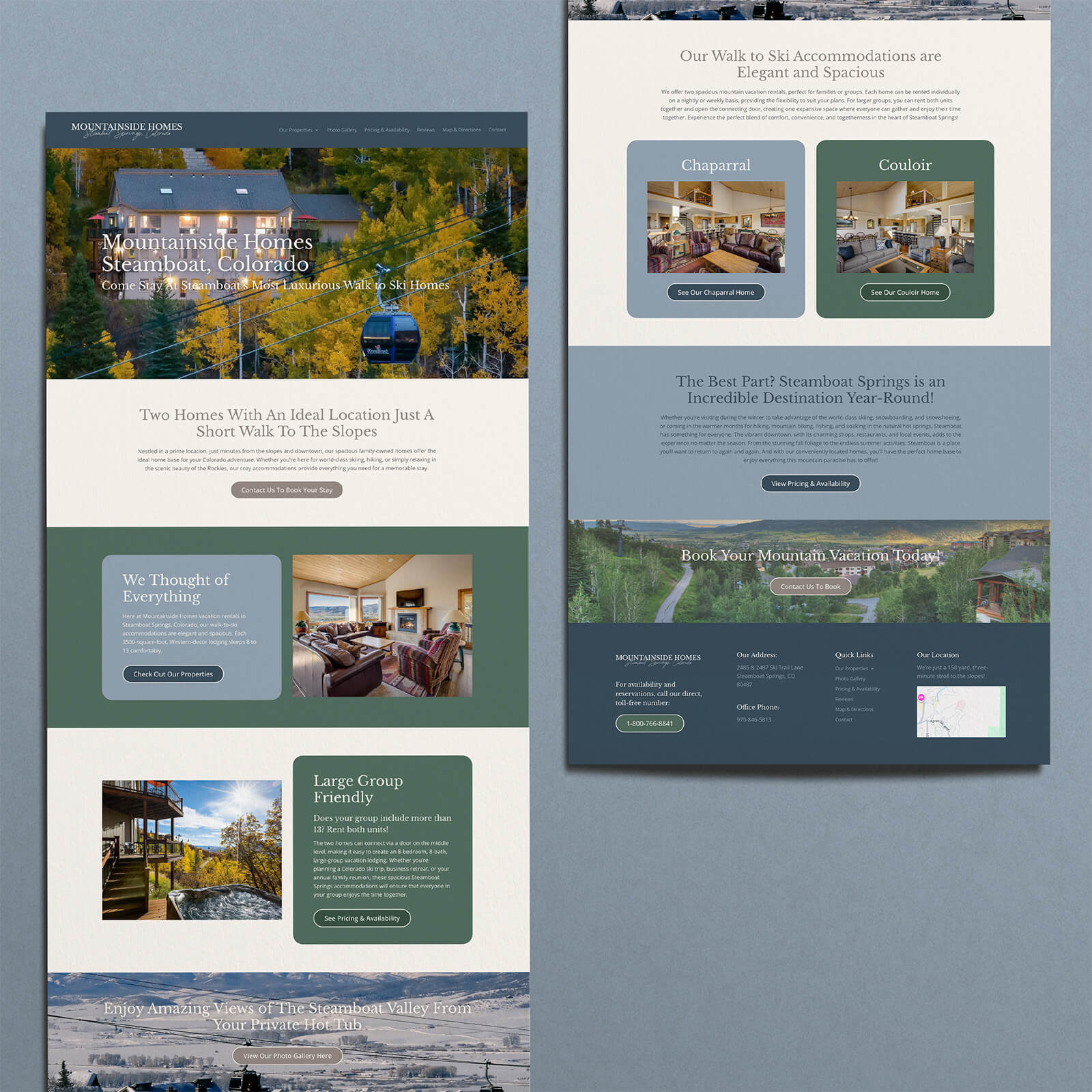 Mountainside Homes Website