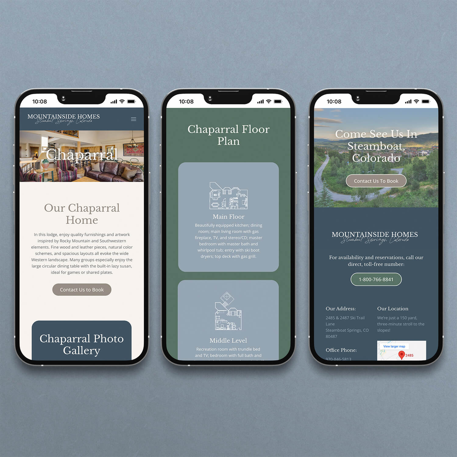 Mountainside Homes Website